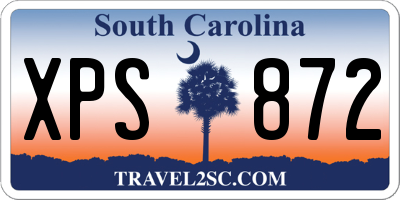 SC license plate XPS872