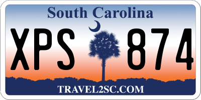 SC license plate XPS874