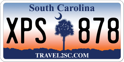 SC license plate XPS878