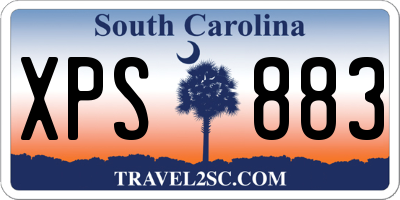SC license plate XPS883