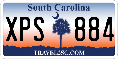 SC license plate XPS884