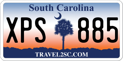 SC license plate XPS885
