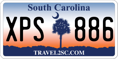 SC license plate XPS886
