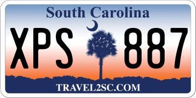 SC license plate XPS887