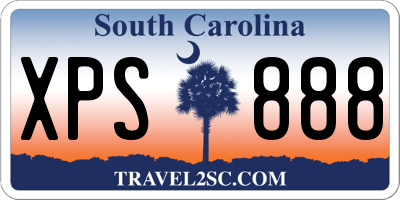SC license plate XPS888