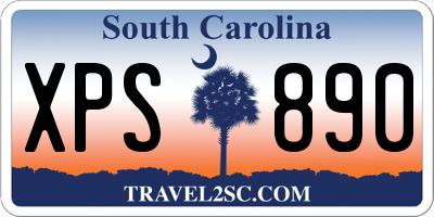 SC license plate XPS890