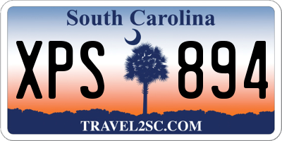 SC license plate XPS894