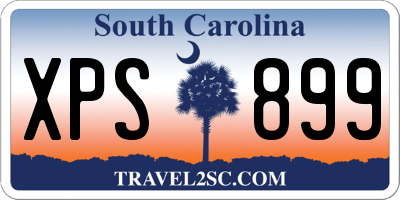 SC license plate XPS899