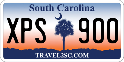 SC license plate XPS900