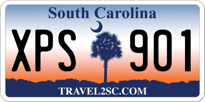 SC license plate XPS901