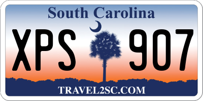 SC license plate XPS907