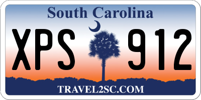 SC license plate XPS912