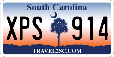 SC license plate XPS914