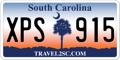 SC license plate XPS915