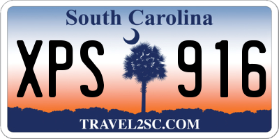 SC license plate XPS916