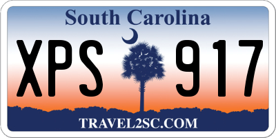 SC license plate XPS917