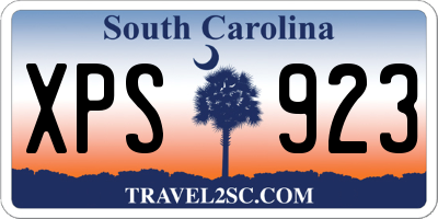 SC license plate XPS923