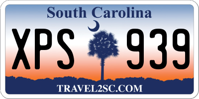 SC license plate XPS939