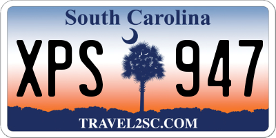 SC license plate XPS947