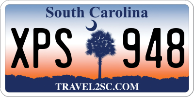 SC license plate XPS948