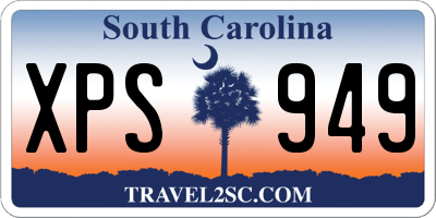 SC license plate XPS949