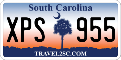 SC license plate XPS955