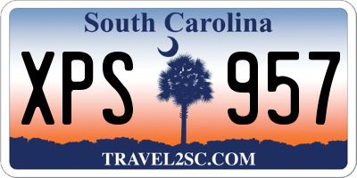SC license plate XPS957