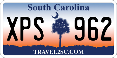 SC license plate XPS962