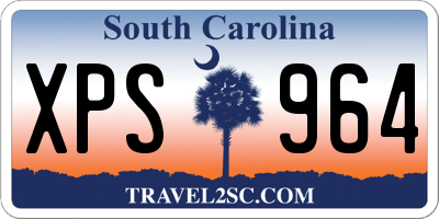 SC license plate XPS964