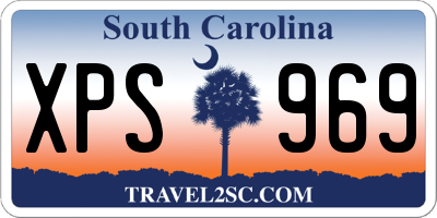 SC license plate XPS969