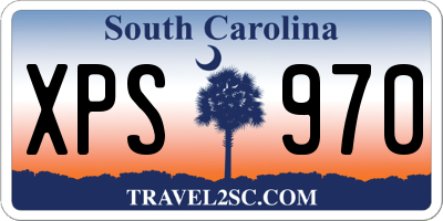 SC license plate XPS970