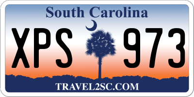 SC license plate XPS973