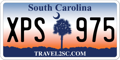 SC license plate XPS975