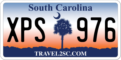 SC license plate XPS976