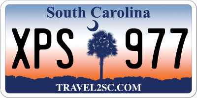 SC license plate XPS977