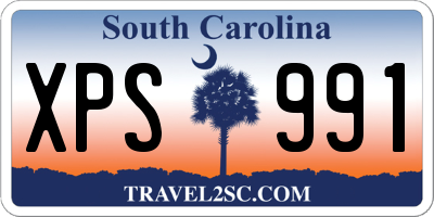SC license plate XPS991