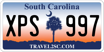 SC license plate XPS997