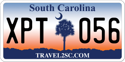 SC license plate XPT056