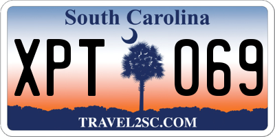 SC license plate XPT069