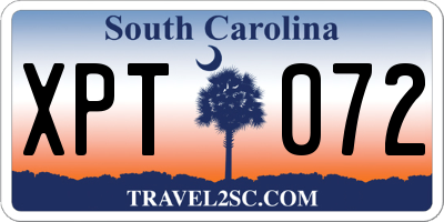 SC license plate XPT072