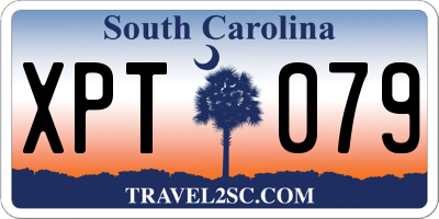SC license plate XPT079