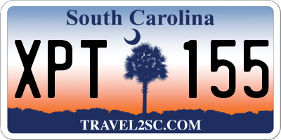 SC license plate XPT155