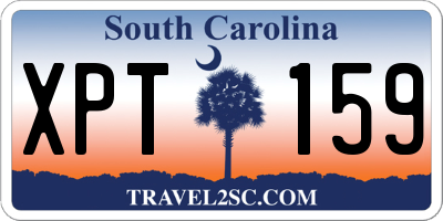 SC license plate XPT159
