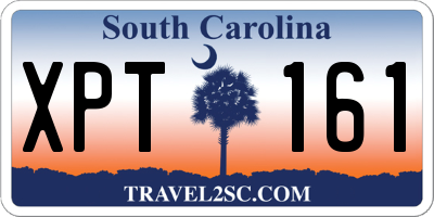 SC license plate XPT161