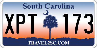 SC license plate XPT173