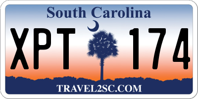 SC license plate XPT174