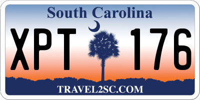 SC license plate XPT176