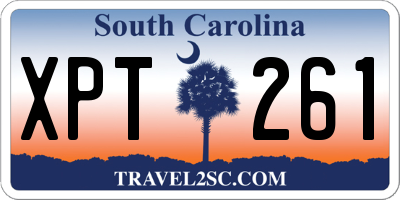 SC license plate XPT261