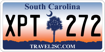 SC license plate XPT272