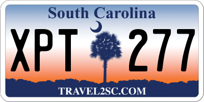 SC license plate XPT277